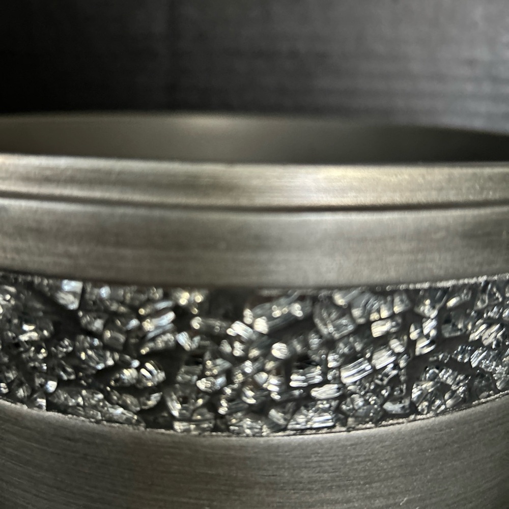 Pewter wastebasket - Picture 2 of 8